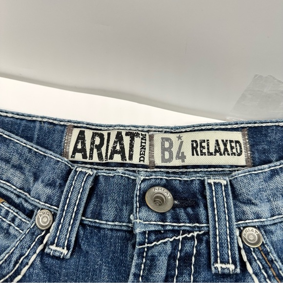 Ariat B4 Jeans Boys Size 16 Relaxed Boot Cut Denim Work Cowboy - Picture 5 of 12